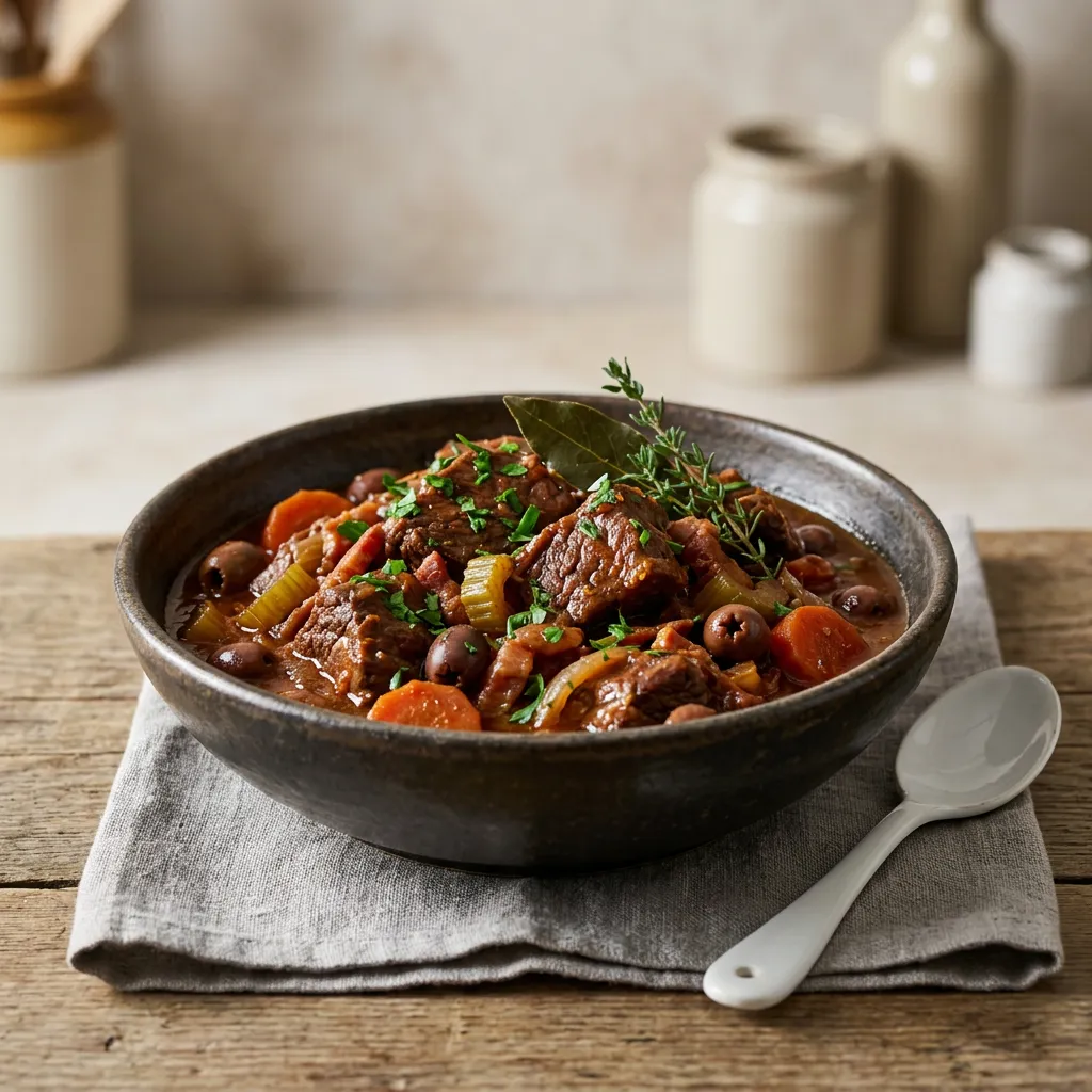 French Daube de Boeuf Provencal