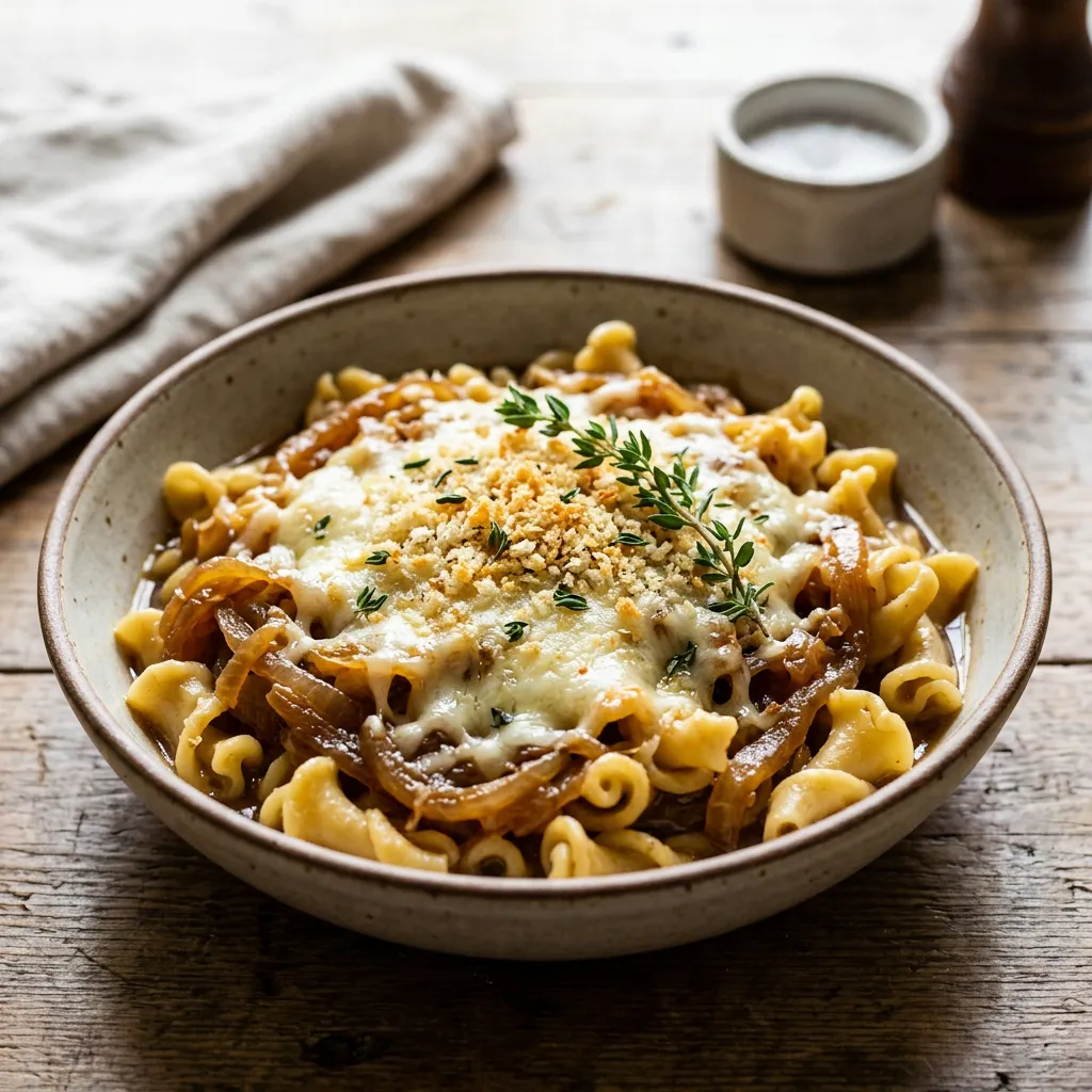 French Onion Soup Pasta Recipe