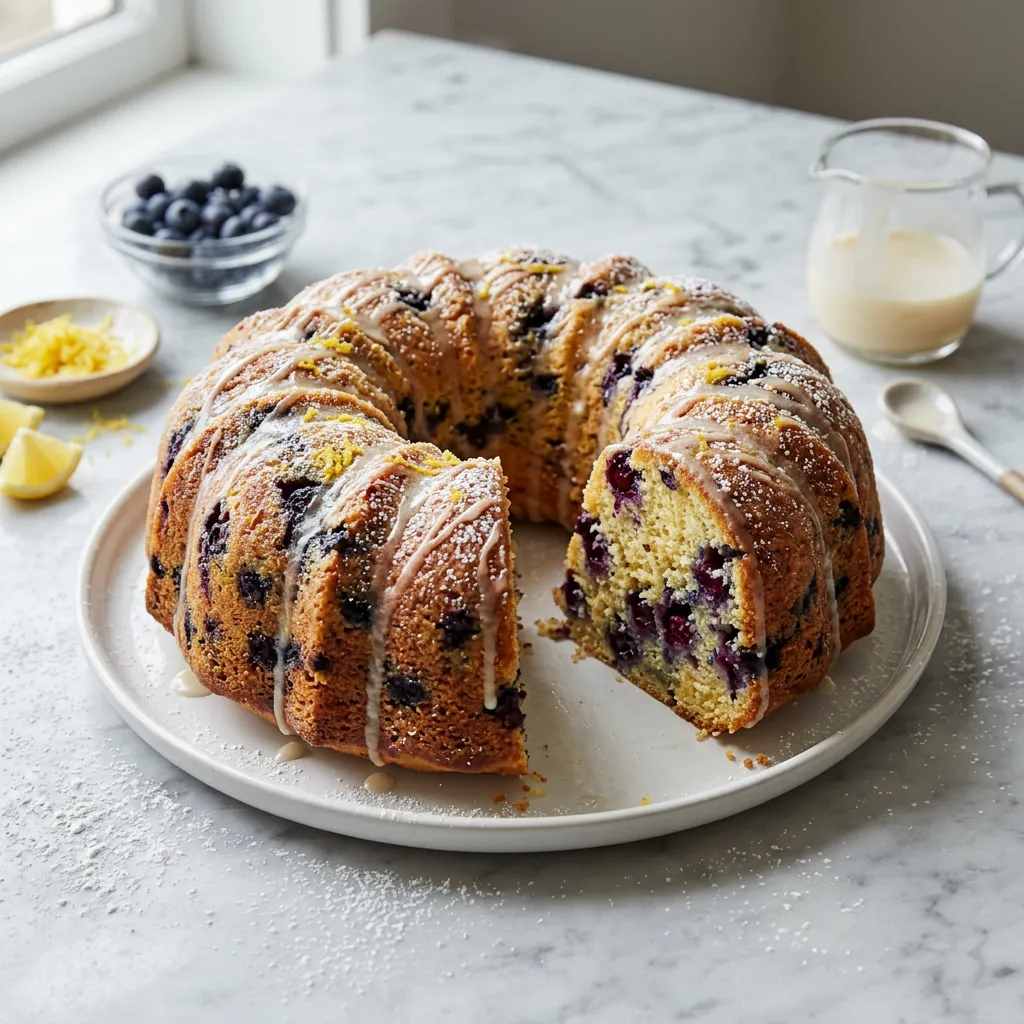 Fresh Blueberry Cake With Cake Mix