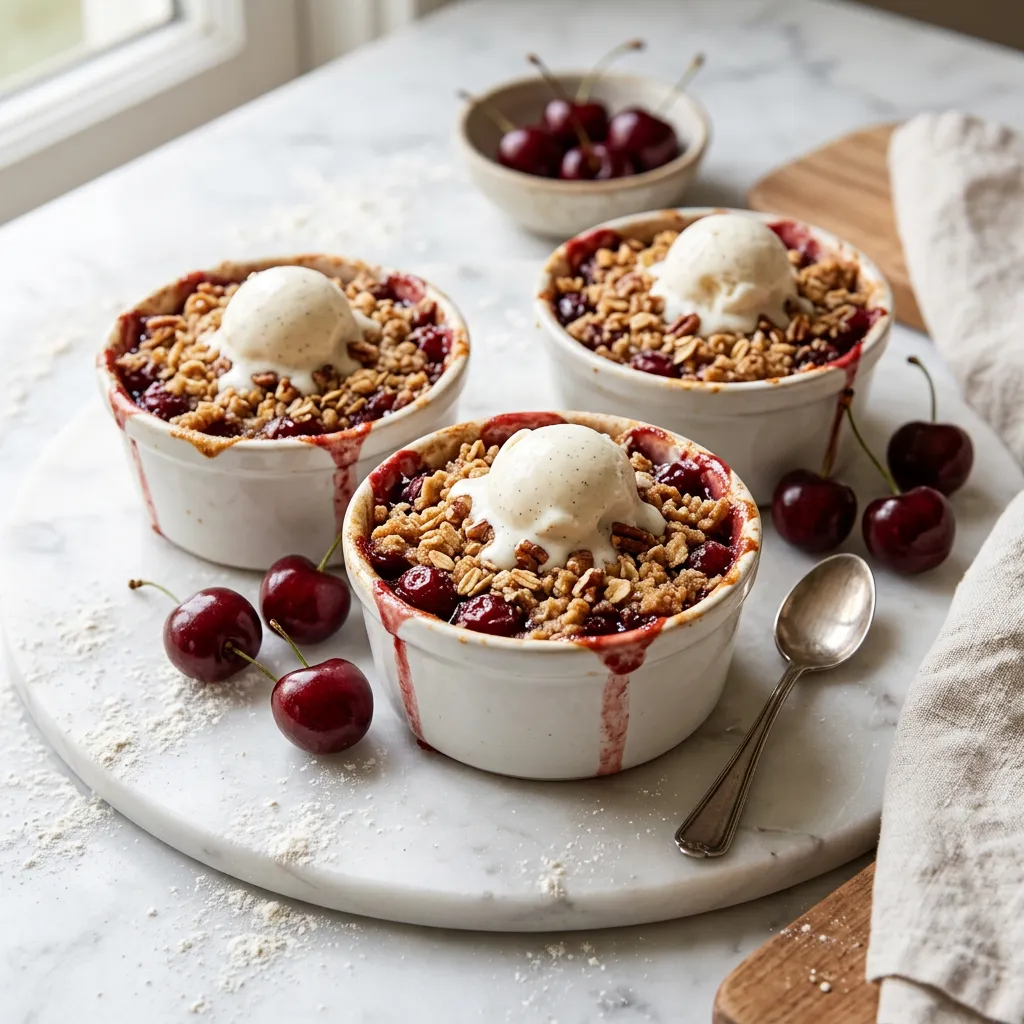 Fresh Cherry Crumble