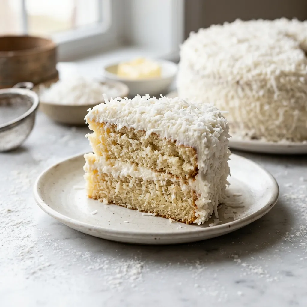Fresh Coconut Layer Cake Recipe