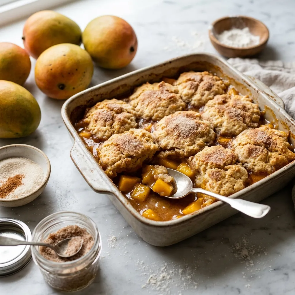 Fresh Mango Cobbler
