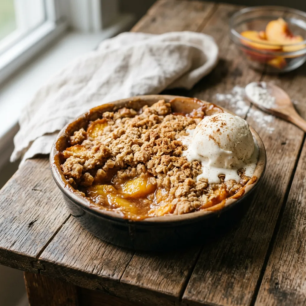 Fresh Peach Crumble