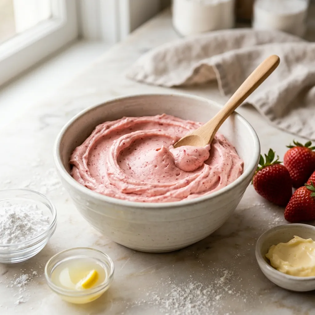 Fresh Strawberry Buttercream Recipe