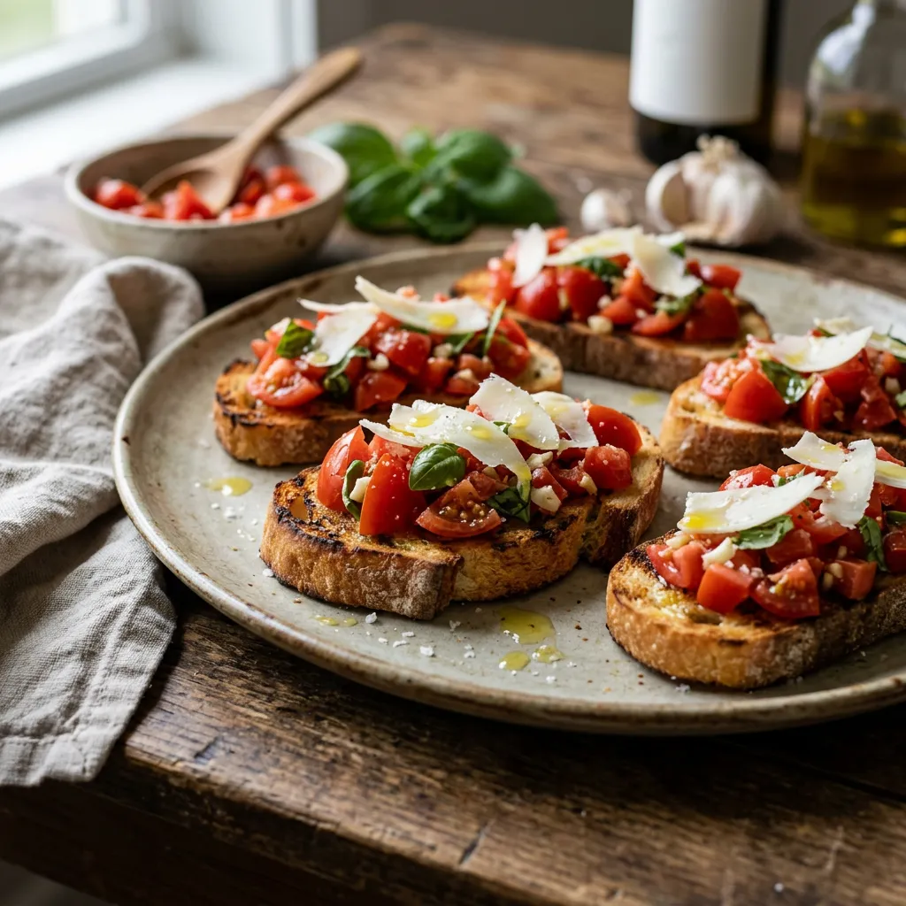 Fresh Tomato and Basil Bruschetta