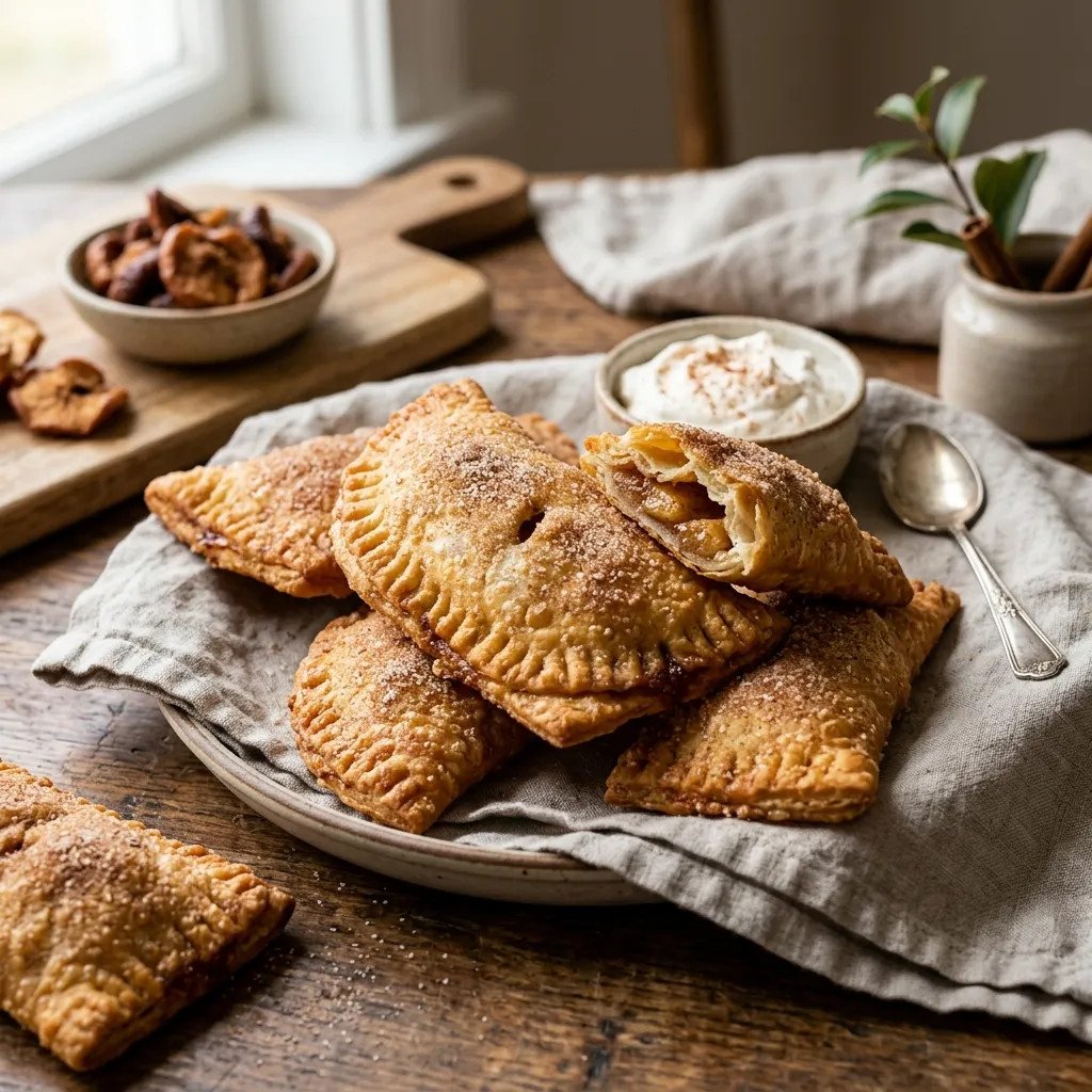 Fried Apple Pies With Dried Apples and Cinnamon