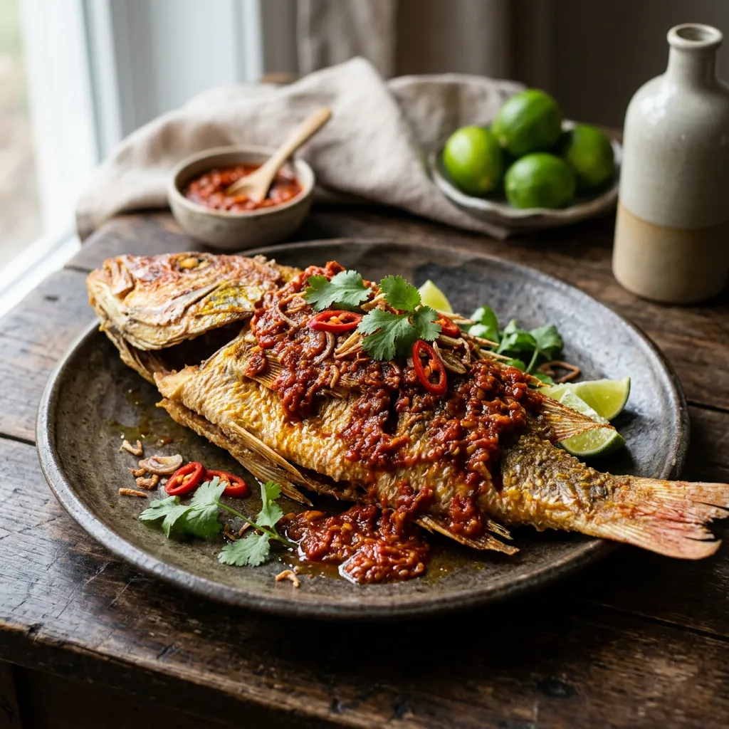 Fried Fish With Sambal Sauce Recipe
