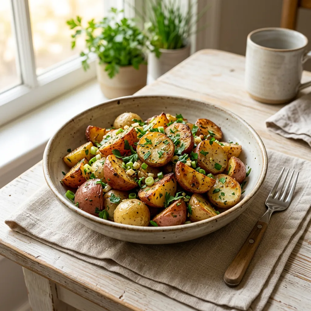 Fried Garlic Potatoes