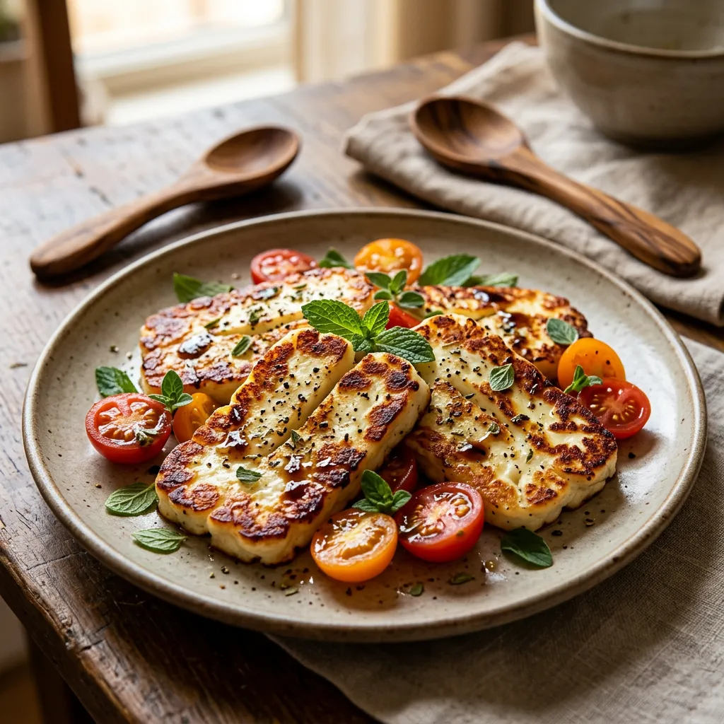 Fried Halloumi Cheese