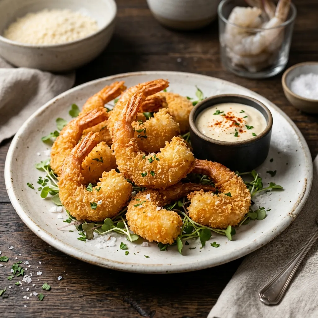 Fried Panko Shrimp for 2