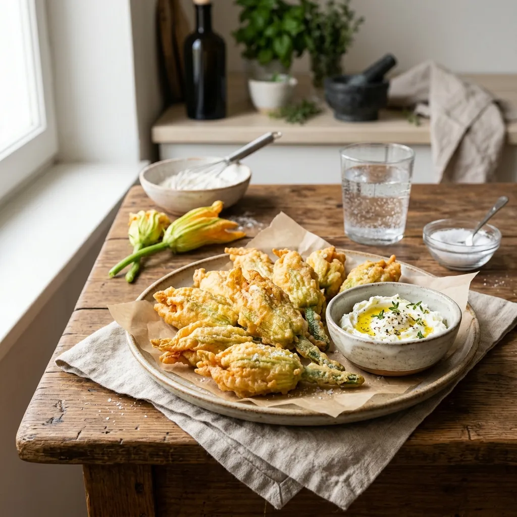 Fried Zucchini Blossoms