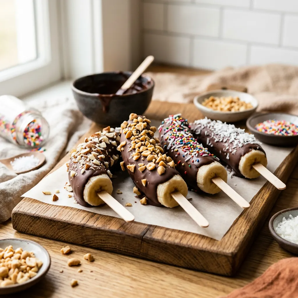 Frozen Chocolate-Covered Bananas Recipe
