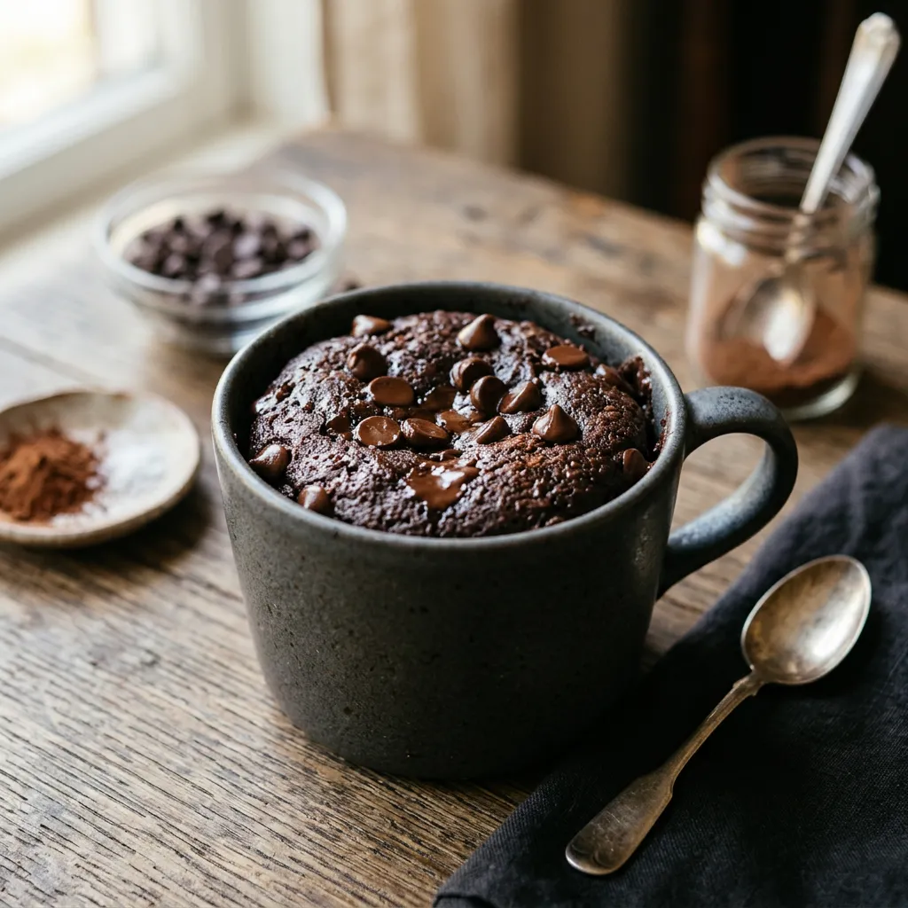 Fudgy Microwave Mug Brownies Recipe