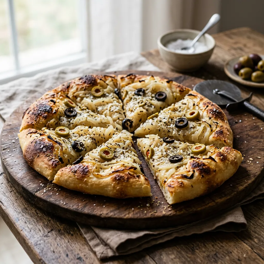 Fugazza: An Argentinian-Style Onion Pizza