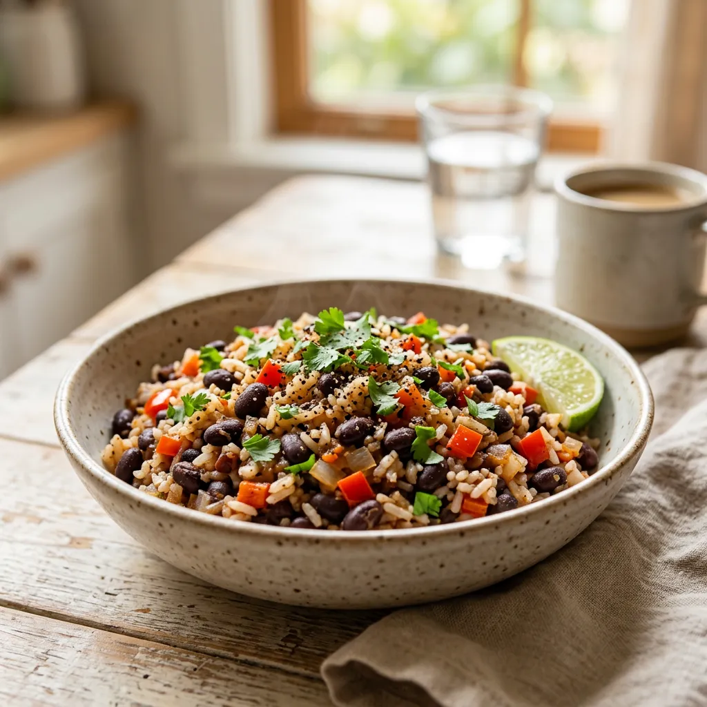 Gallo Pinto (Costa Rican Beans and Rice)