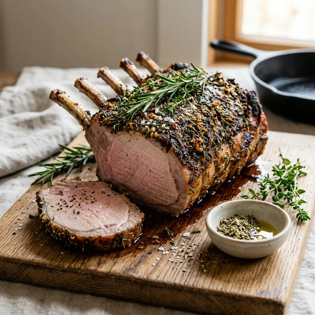Garlic and Herb-Crusted Pork Loin Roast