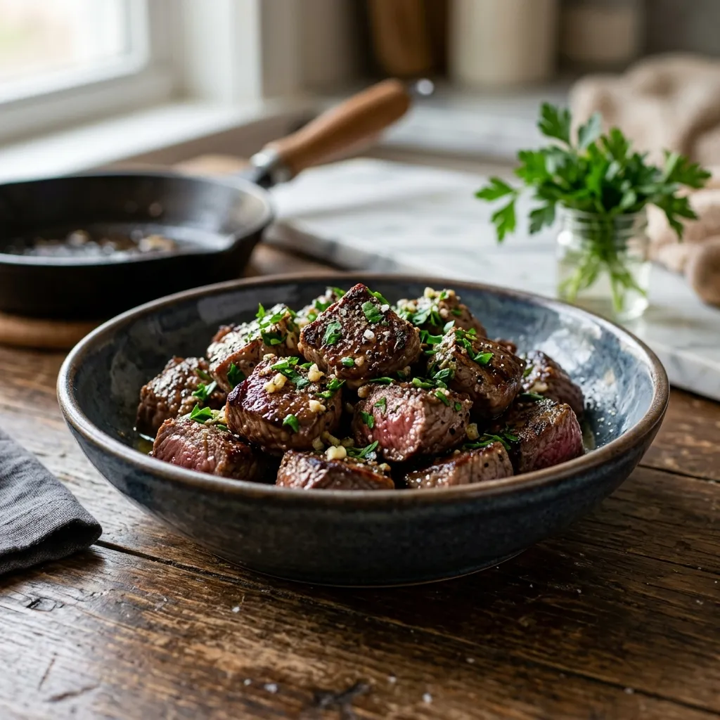 Garlic Butter Steak Bites