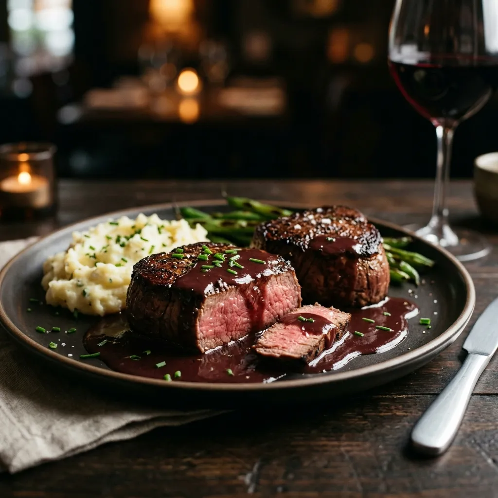 Garlic-Mustard Filet Mignon