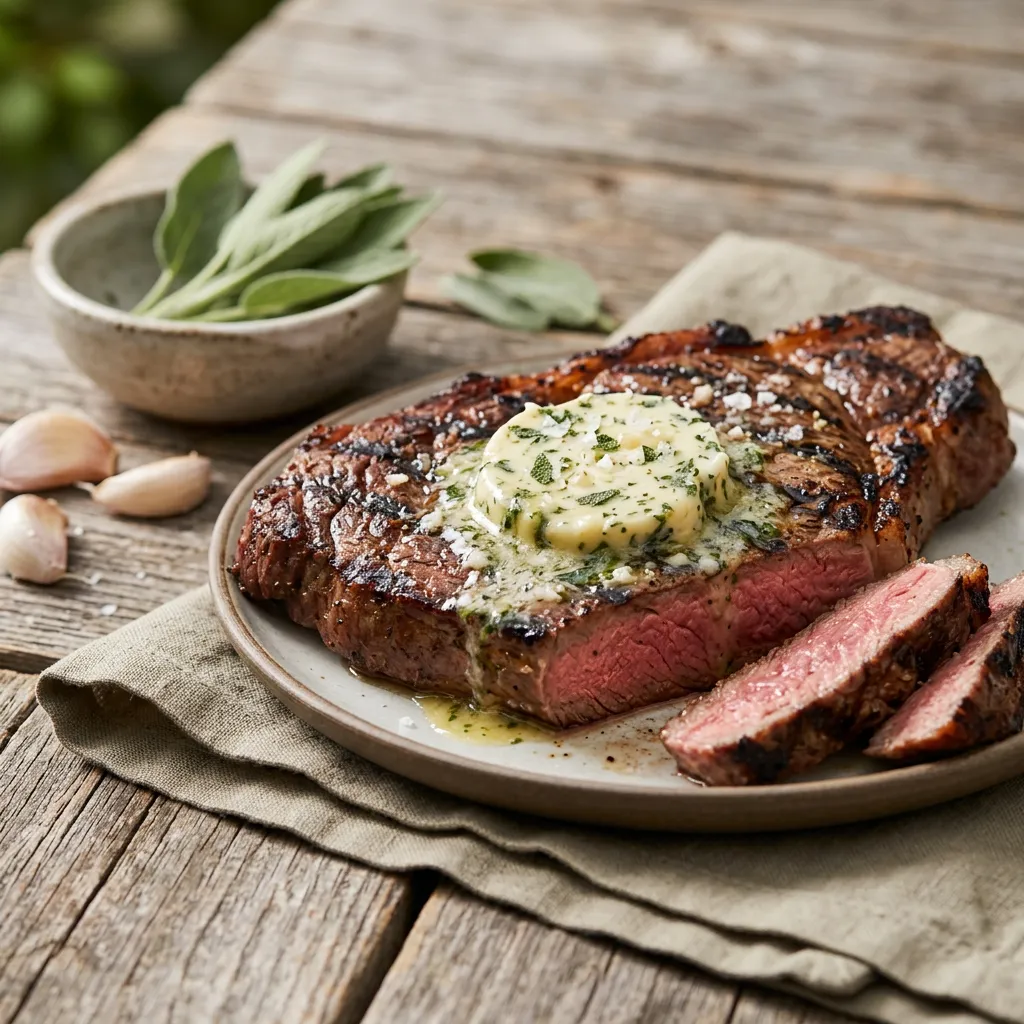 Garlic-Sage Steak Topping