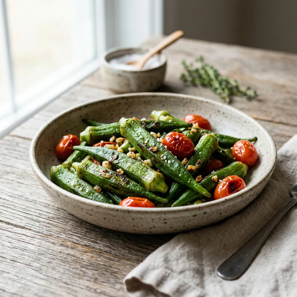 Garlic Sautéed Okra