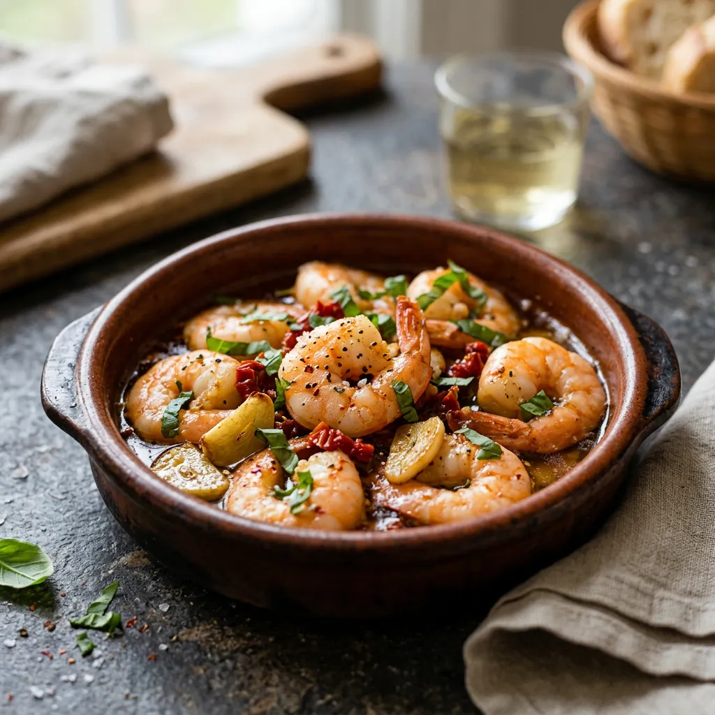 Garlic Shrimp & Sun-Dried Tomatoes