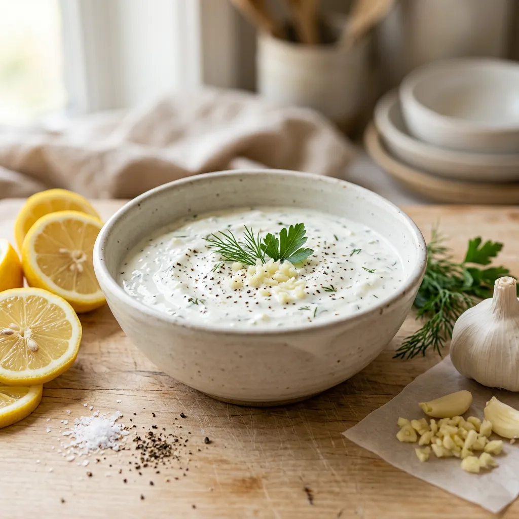 Garlic Yogurt Salad Dressing