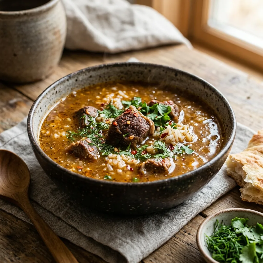 Georgian Lamb and Rice Soup (Kharcho)