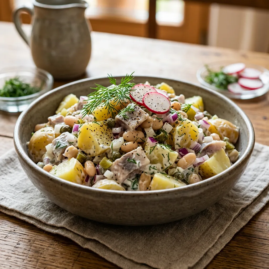 German Potato-Herring Salad Recipe for Lent