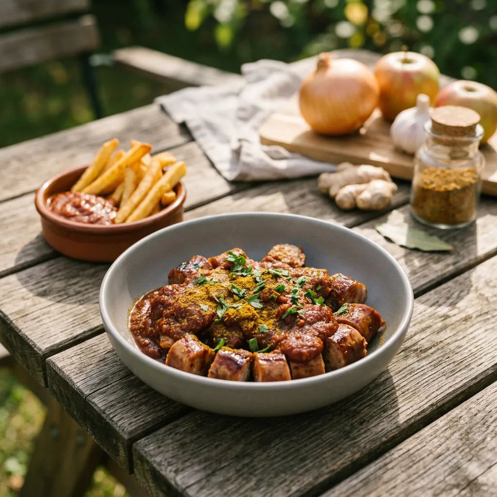 German Sausage With Curry Ketchup (Currywurst)