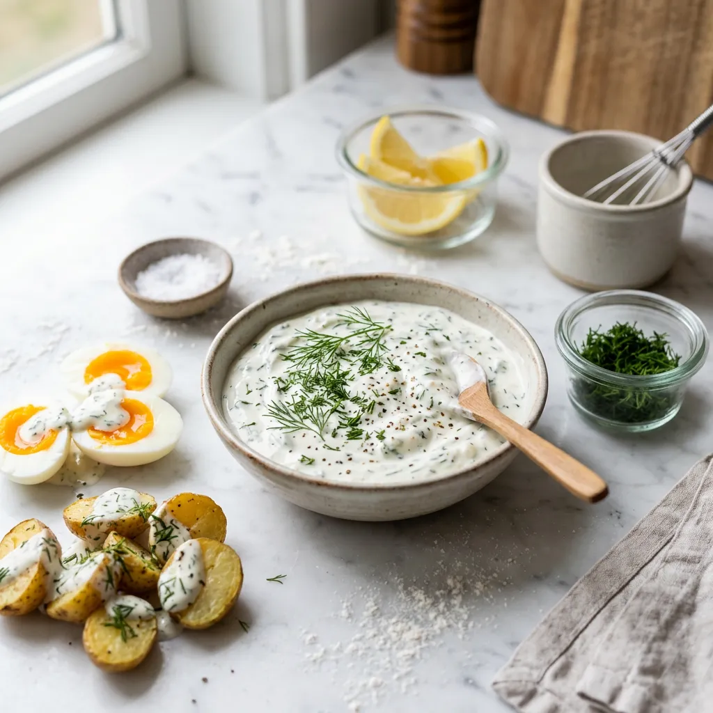 German Sour Cream and Dill Sauce