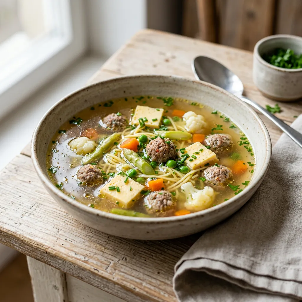 German Wedding Soup (Hochzeitssuppe)