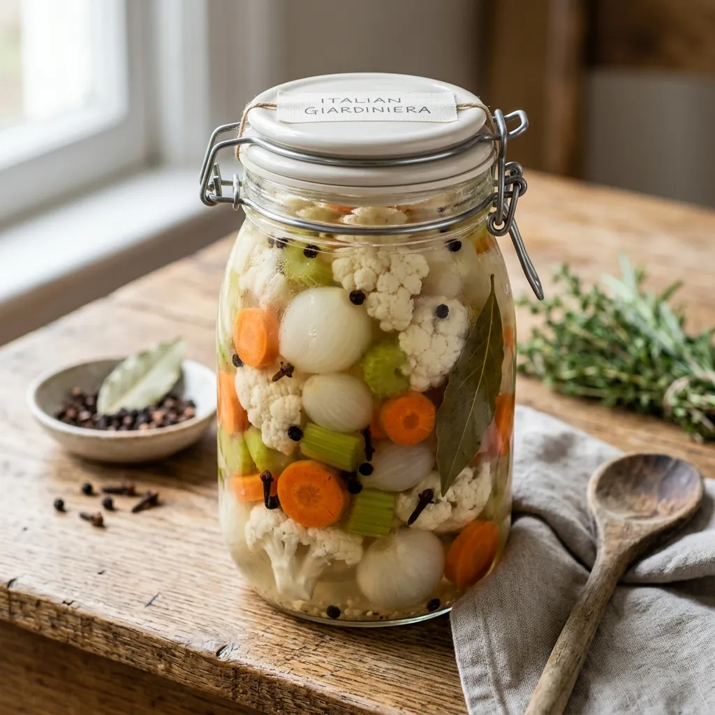 Giardiniera (Italian Pickled Vegetables)