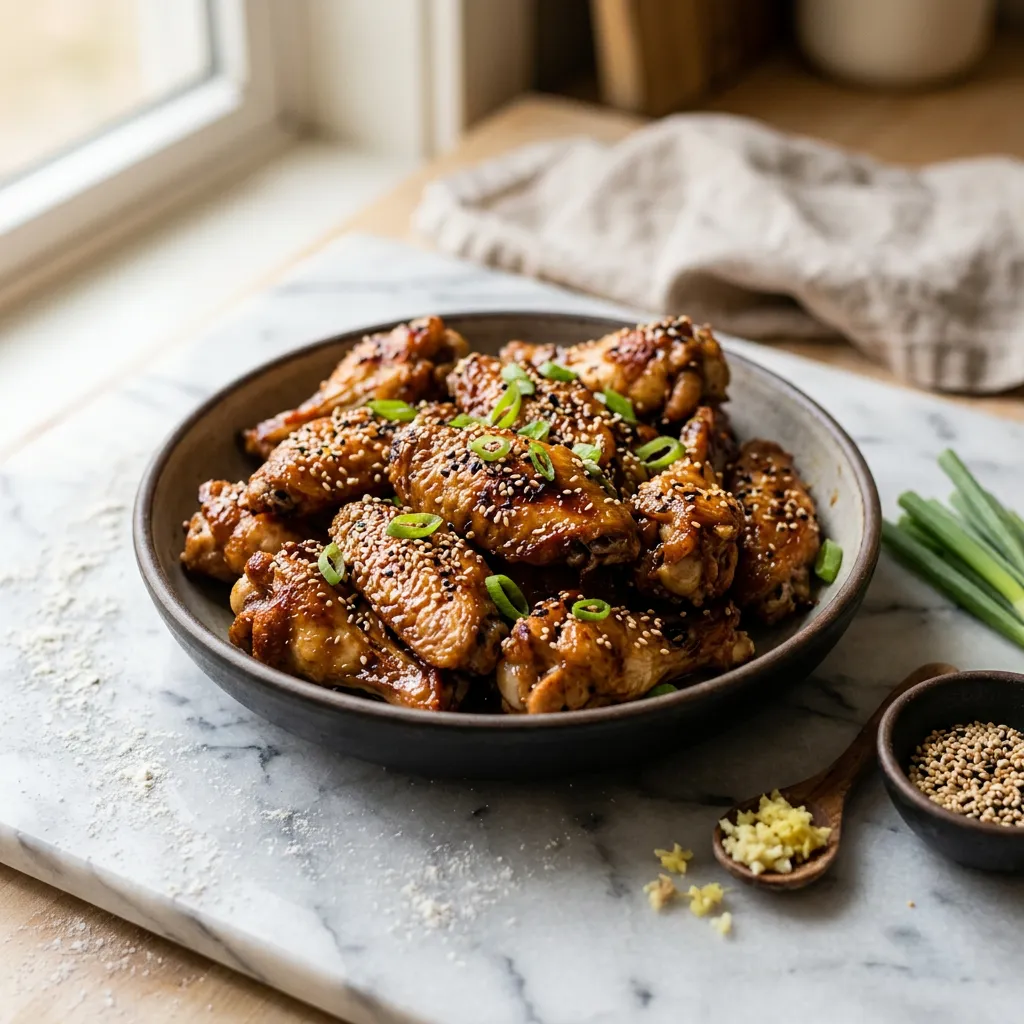 Ginger and Garlic Chicken Wings