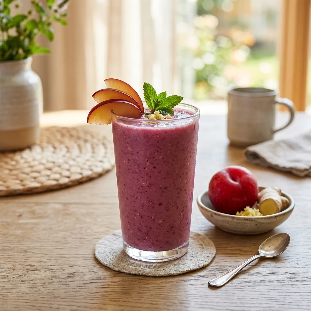 Ginger Plum Smoothie