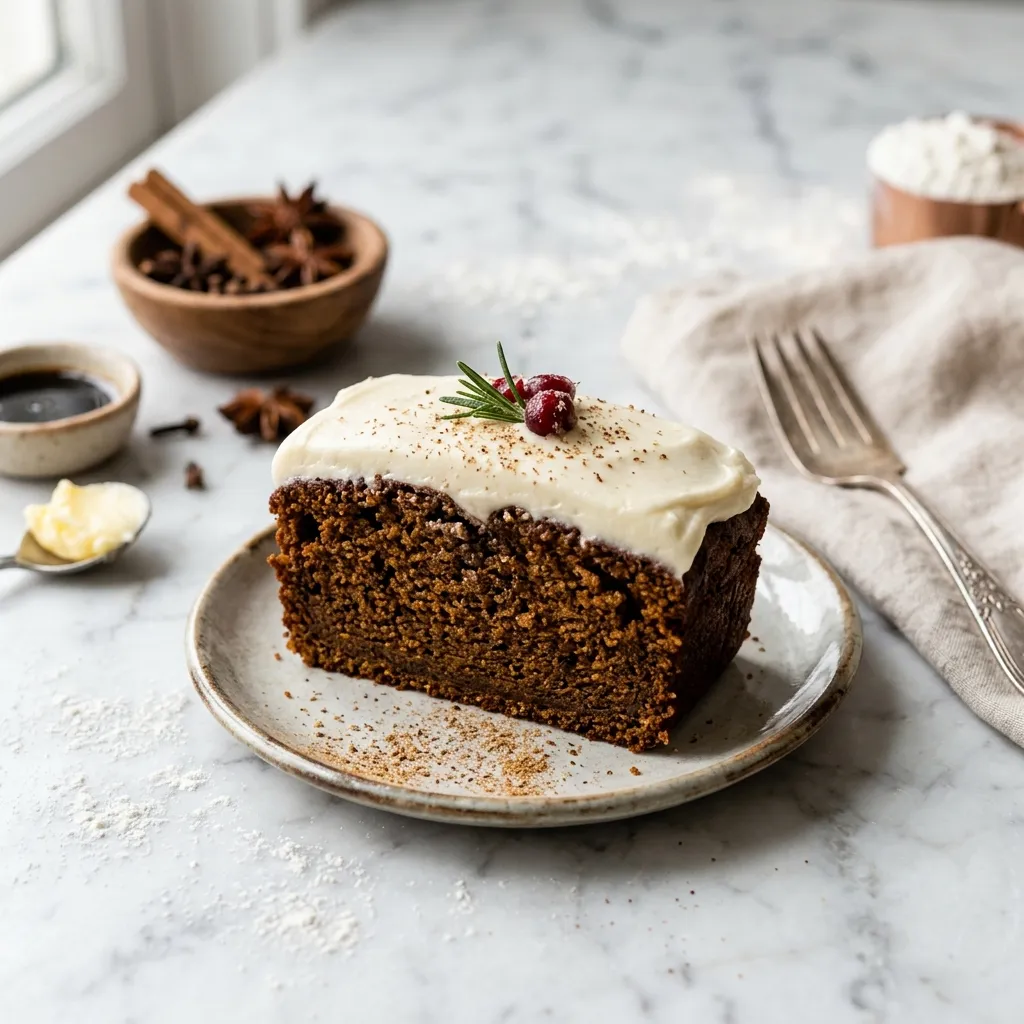 Gingerbread Loaf with Cream Cheese Frosting