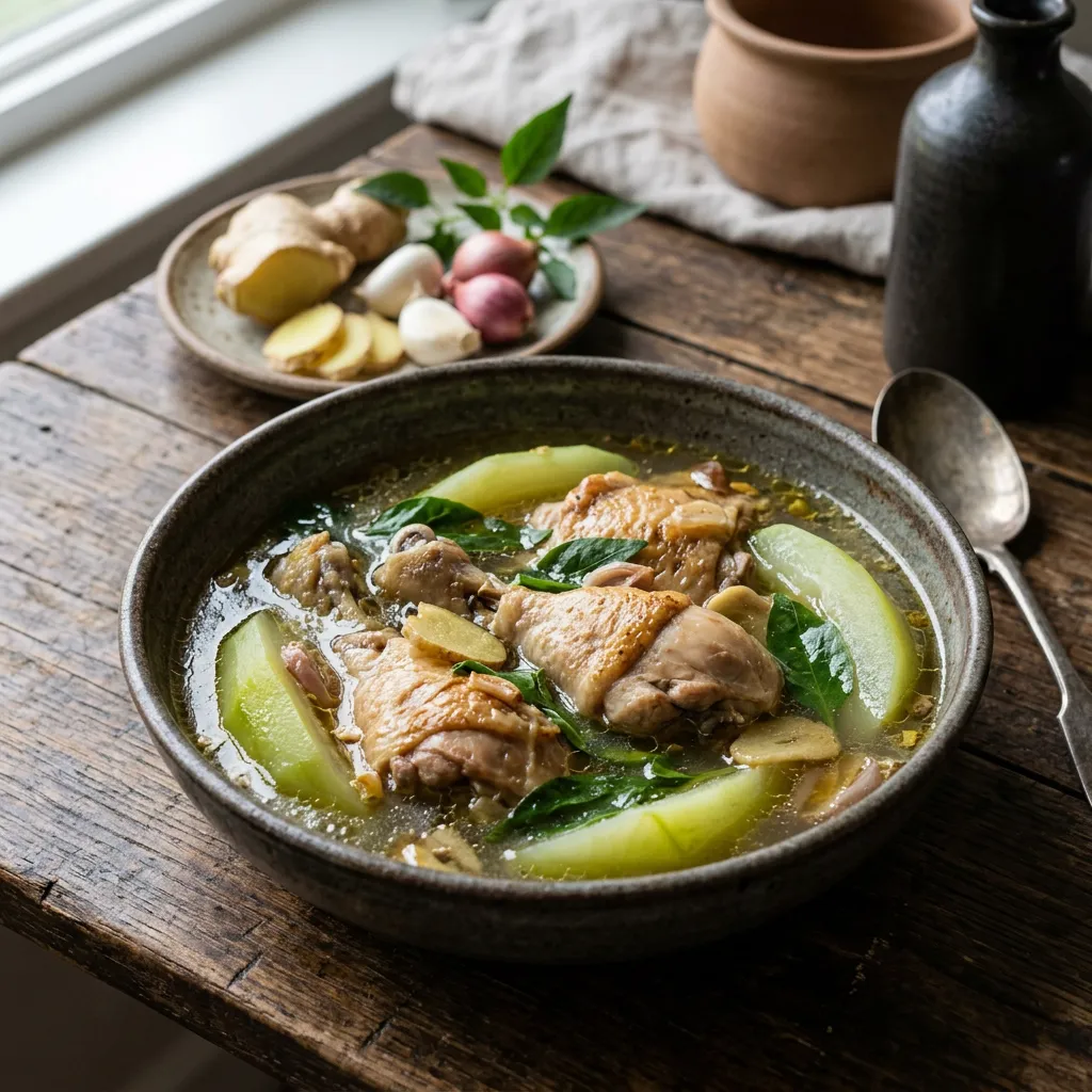 Gingered Chicken Tinola and Green Papaya Soup Recipe