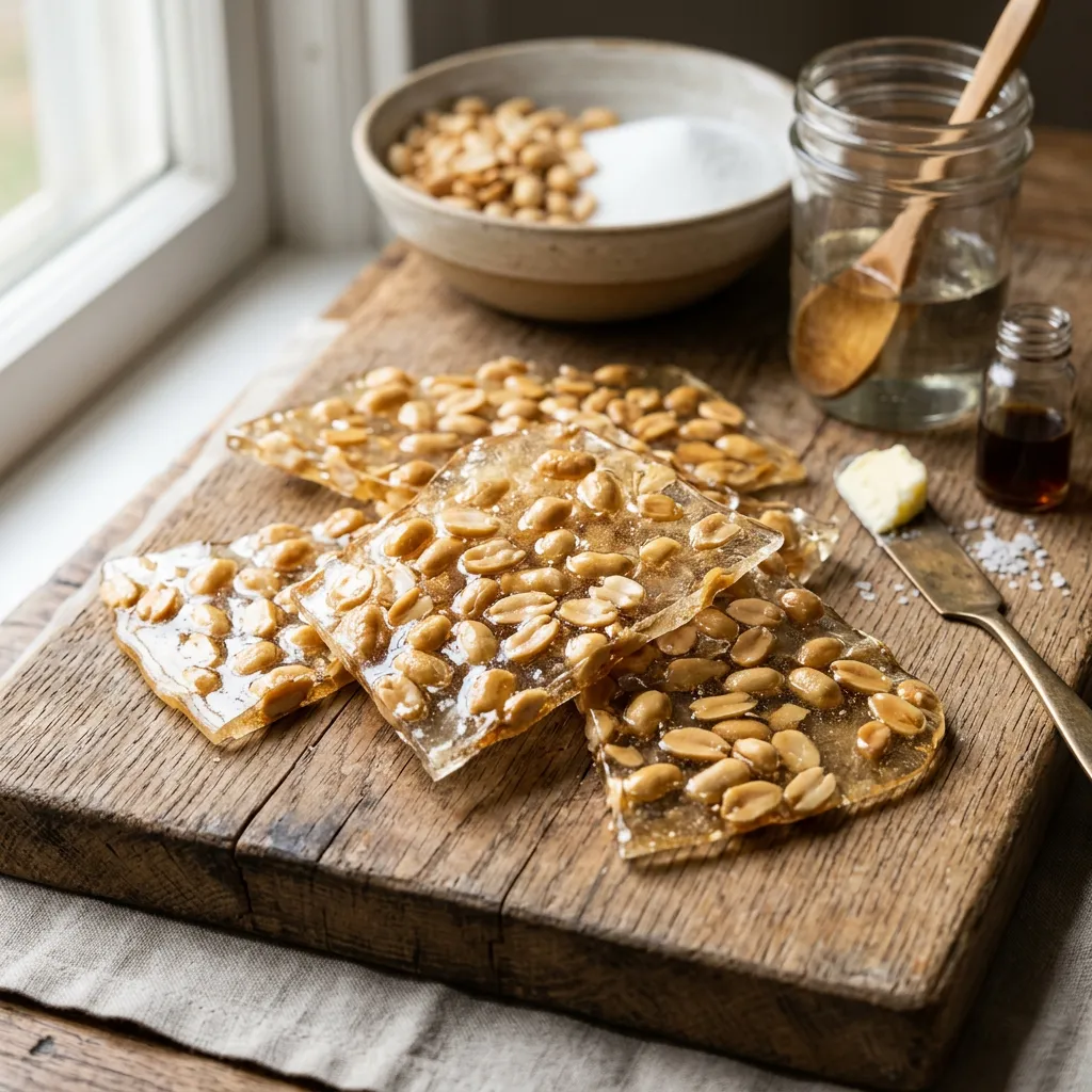 Glass Peanut Brittle