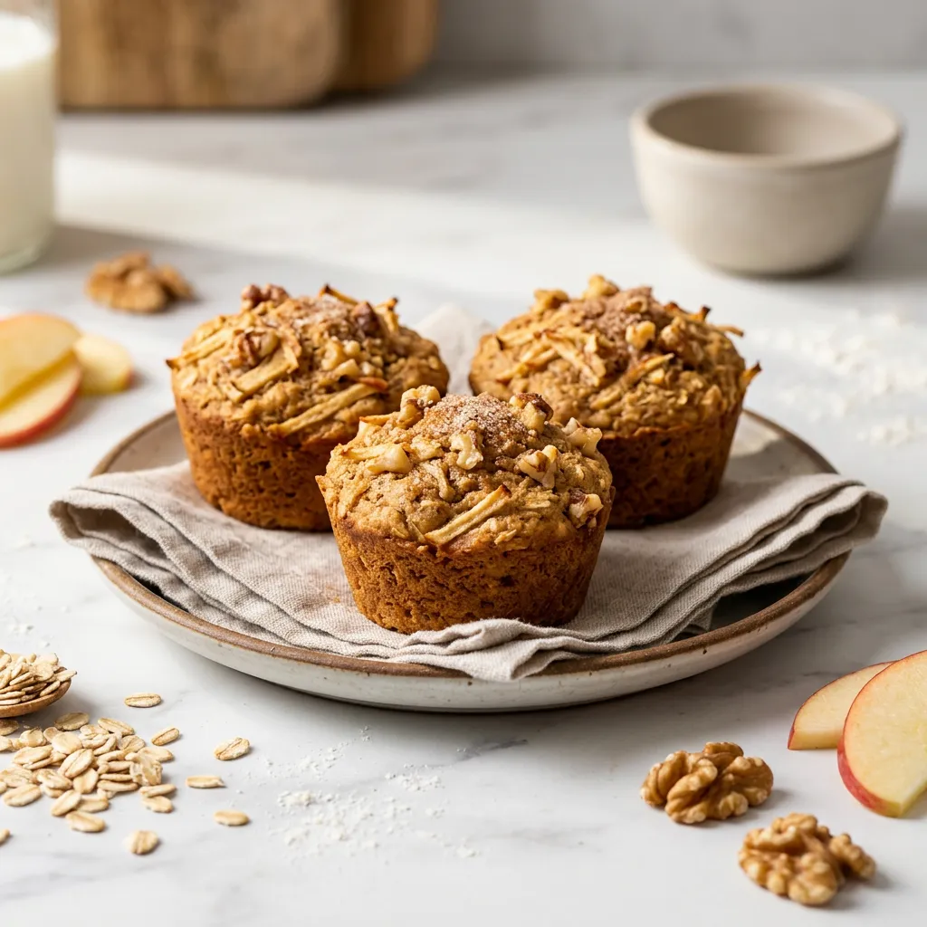 Gluten-Free Apple Oat Muffins