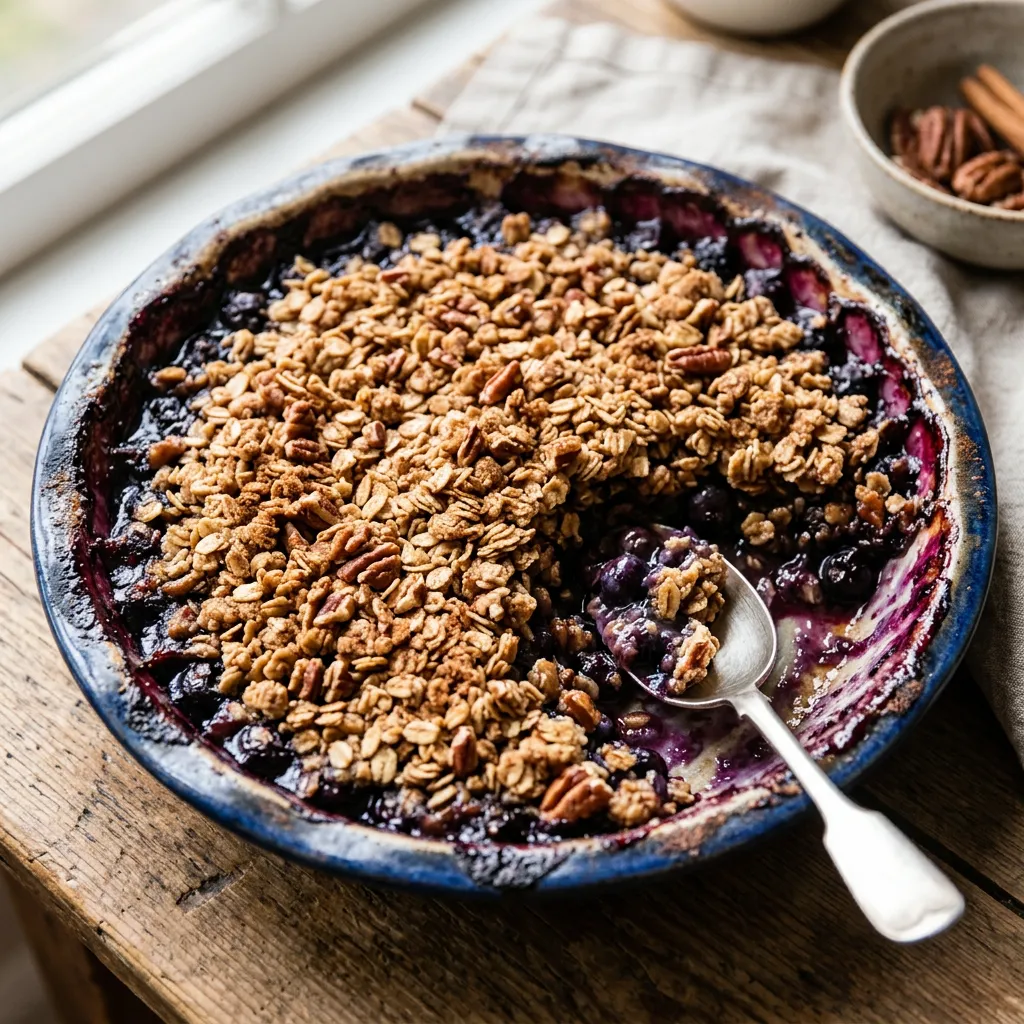 Gluten-Free Blueberry Crisp With Spiced Oat Streusel Topping Recipe