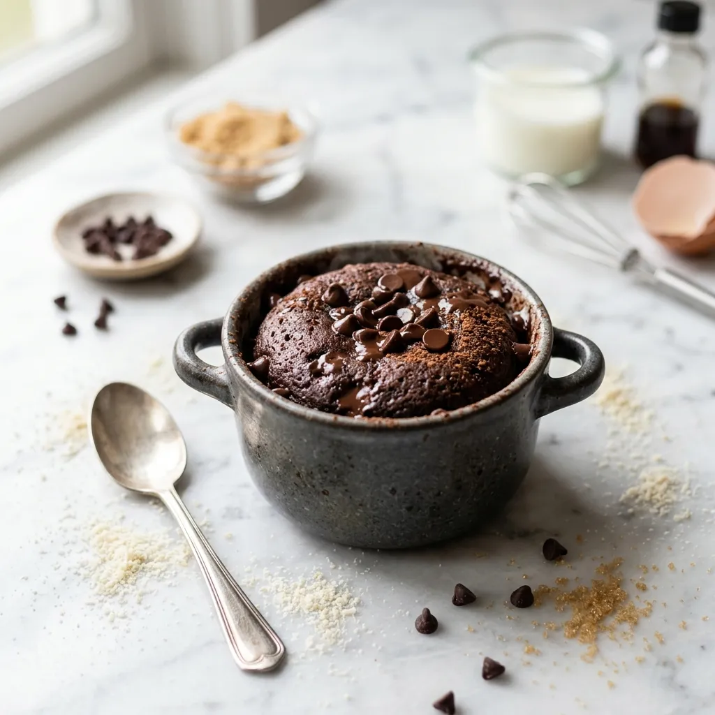 Gluten-Free Chocolate Mug Cake with Almond Flour