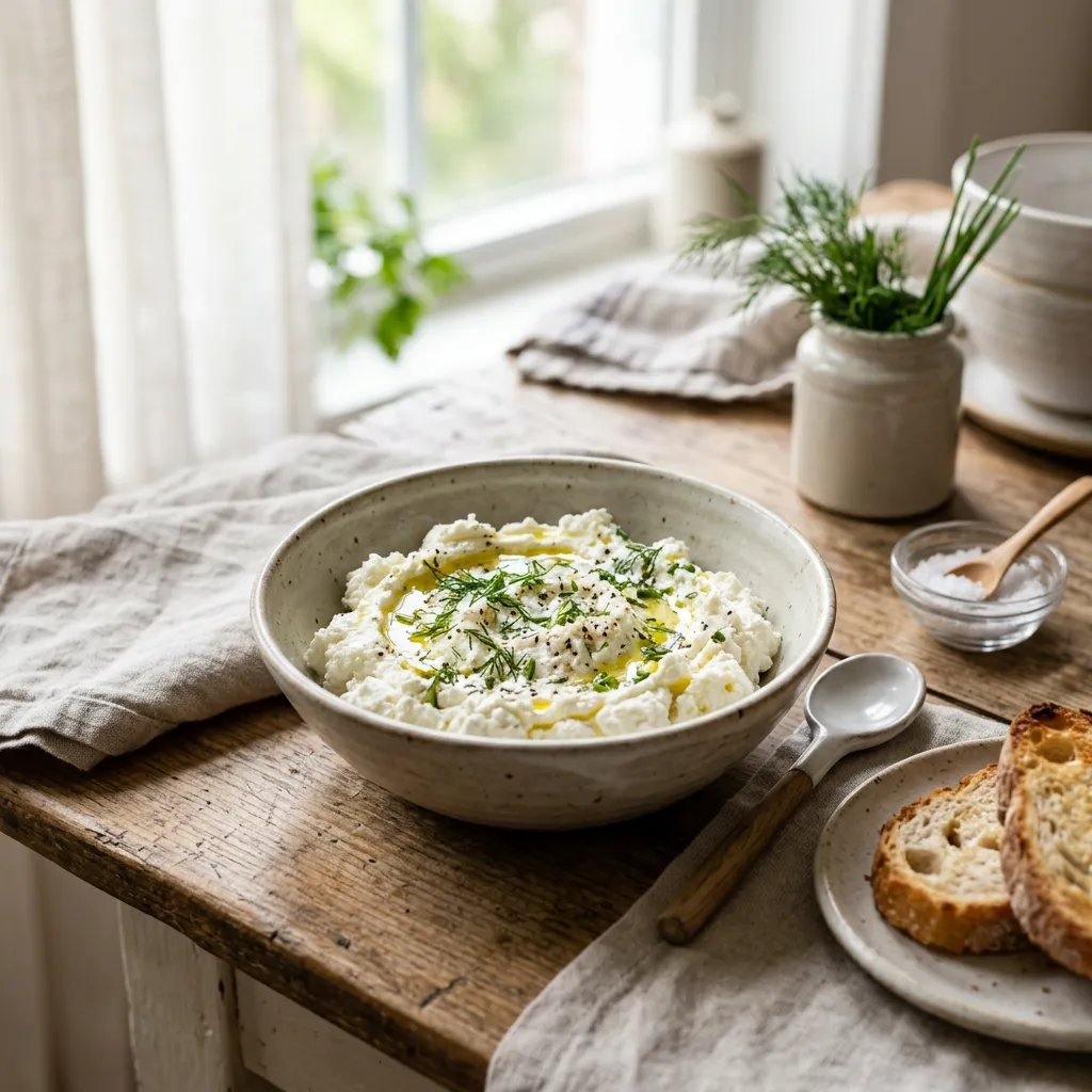 Goat Cheese Made With Lemon Juice