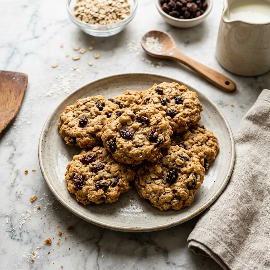 Grandma's Old-Fashioned Oatmeal Raisin Cookies