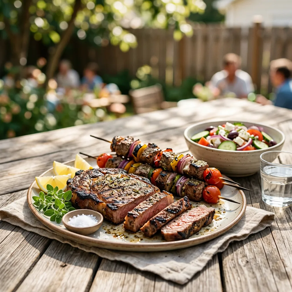 Greek Beef Marinade for Roasts, Steaks, and Kebabs