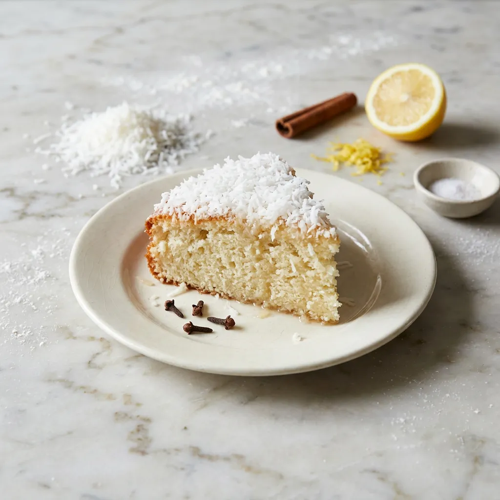 Greek Coconut Cake With Syrup Recipe