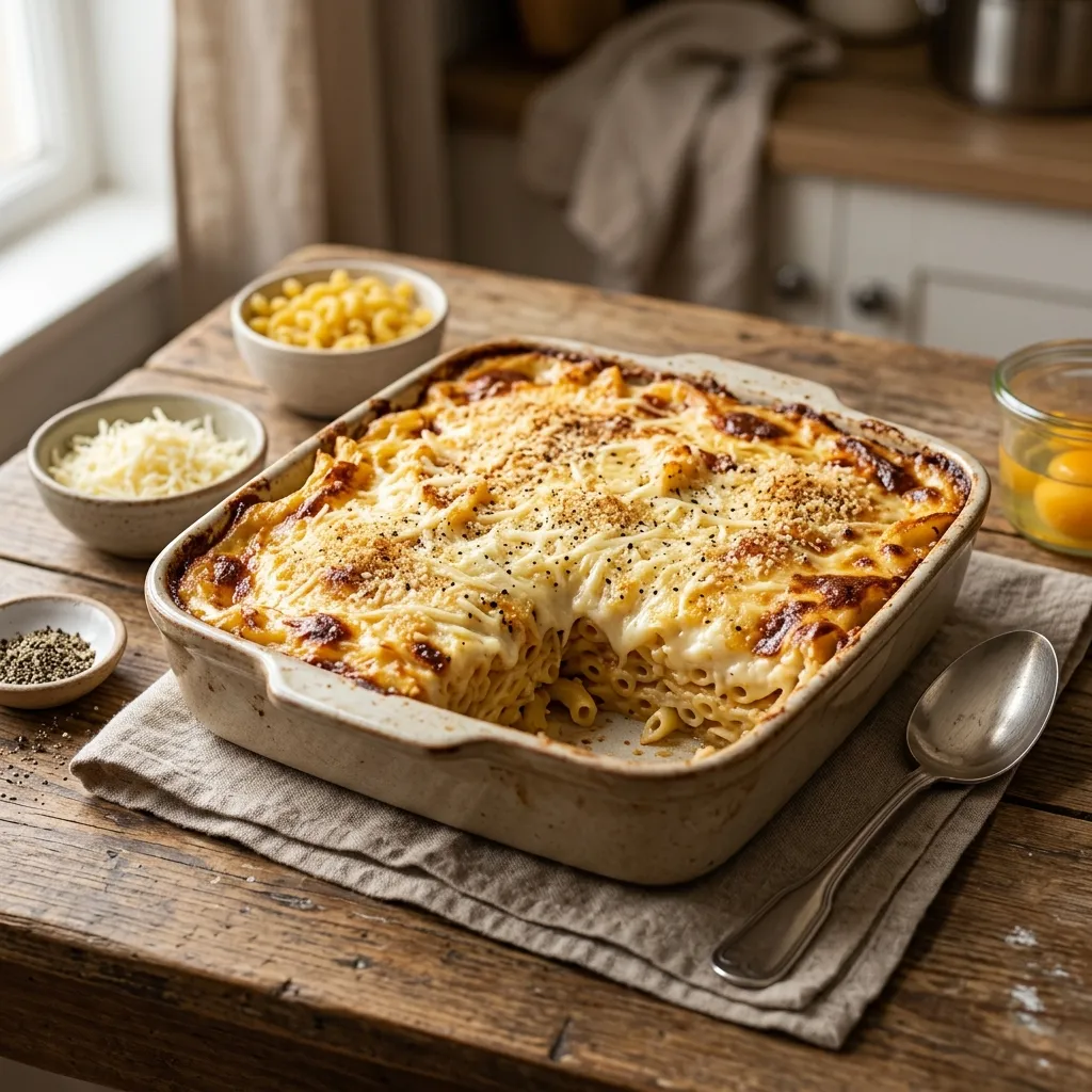 Greek Macaroni and Cheese Baked Pasta Recipe
