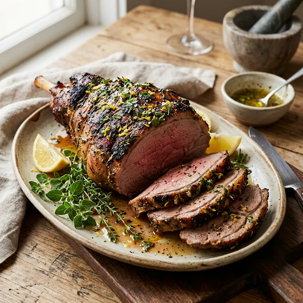 Greek Marinated Leg of Lamb