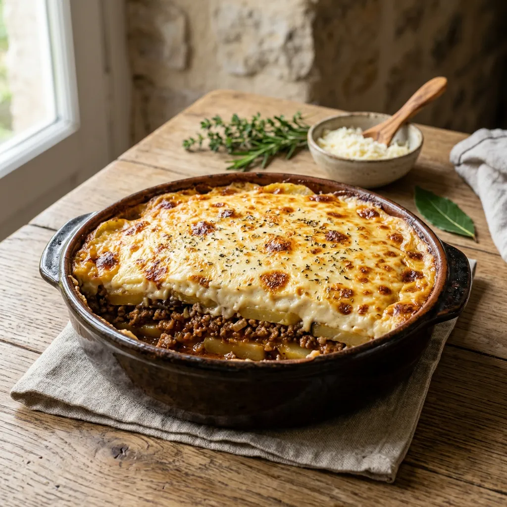 Greek Moussaka With Potatoes Recipe