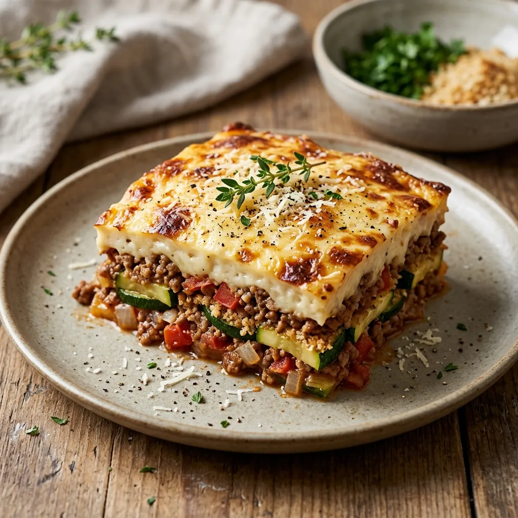 Greek Moussaka With Zucchini Recipe