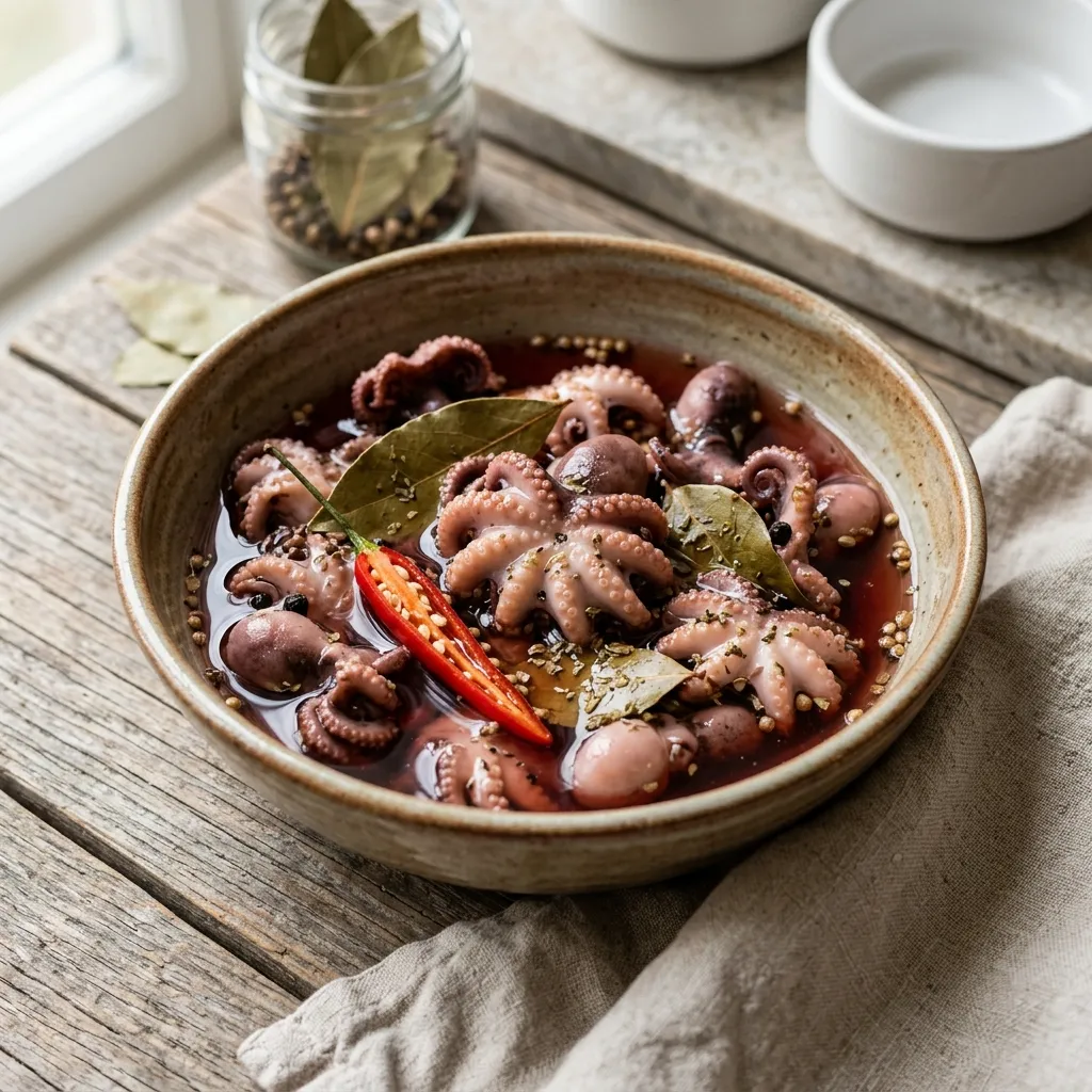 Greek Pickled Octopus