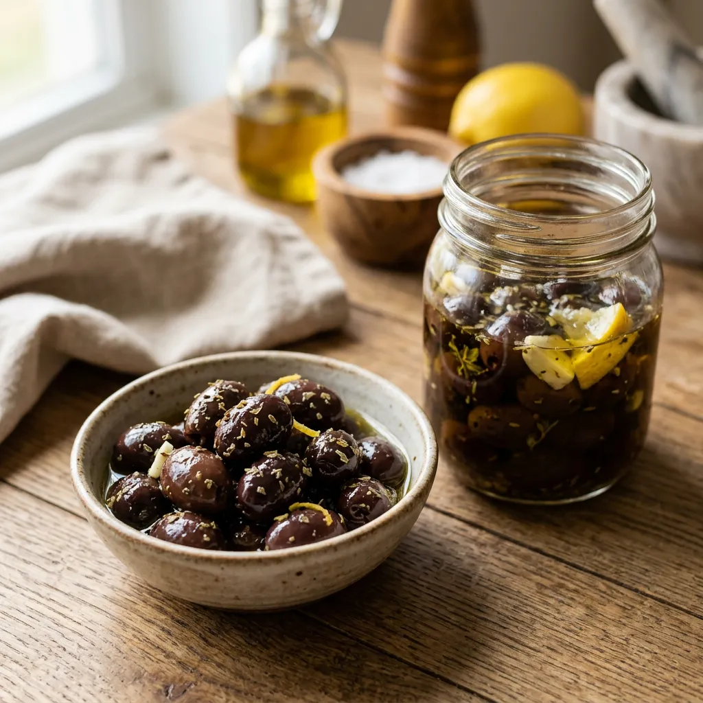 Greek-Style Ripe Olives Recipe